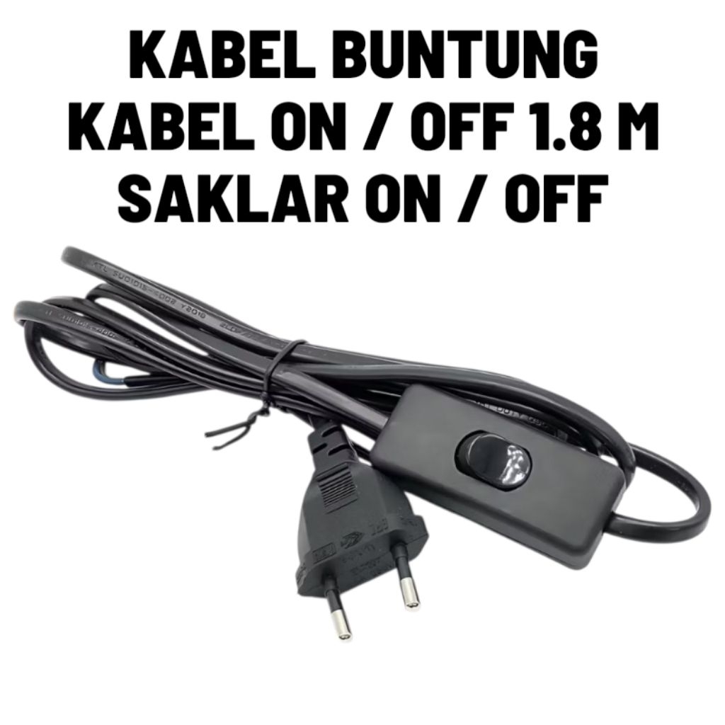 Jual Kabel Saklar ON-OFF Kabel AC 220V / Kabel Buntung / Kabel Listrik ...