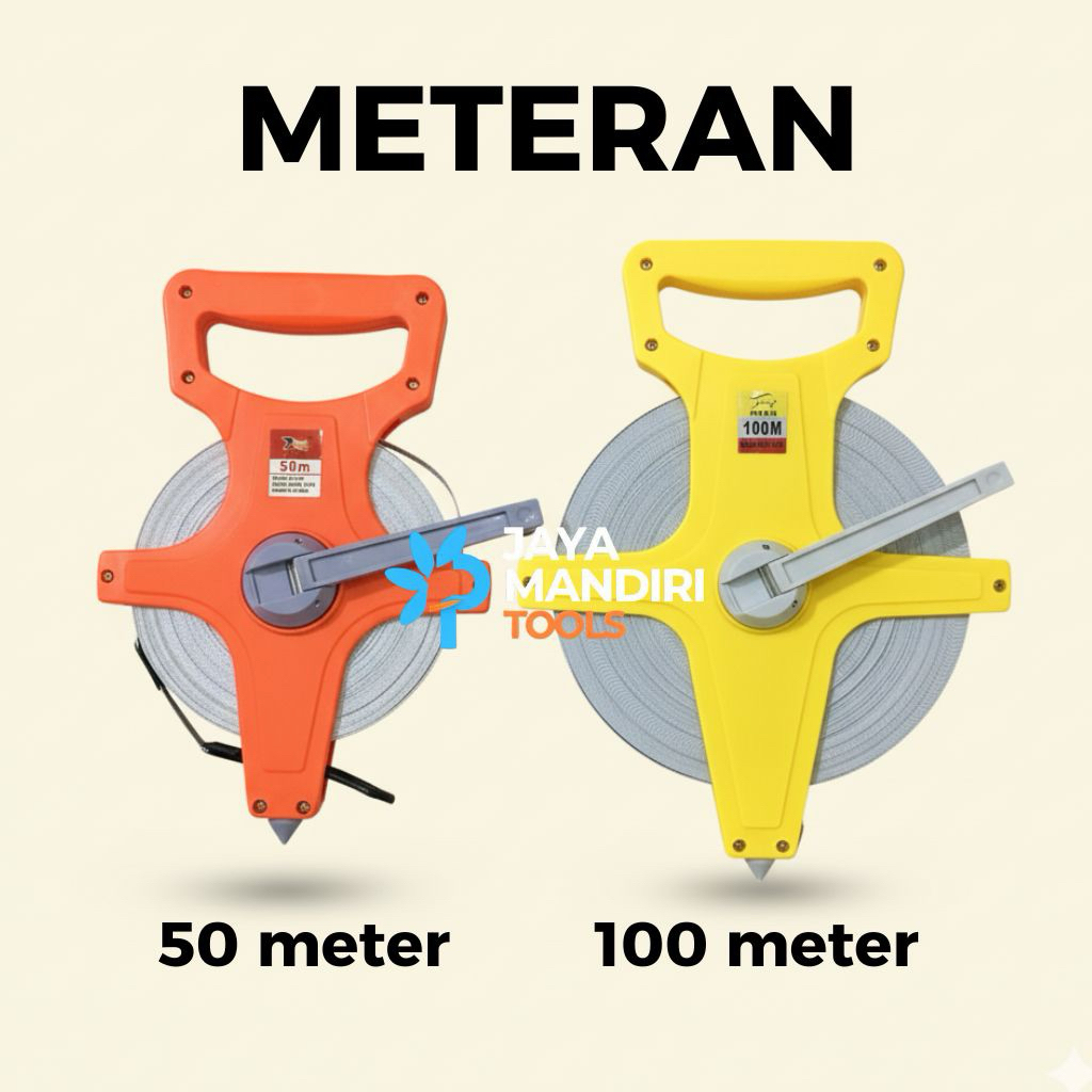 Jual Meteran 50 Meter / Meteran 100 Meter / Meteran Tancap 50 Meter ...
