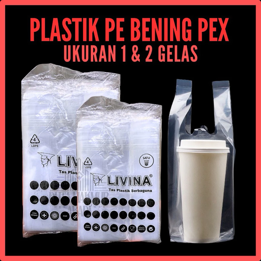 Plastik Kresek Bening Cup 10x30 10x40