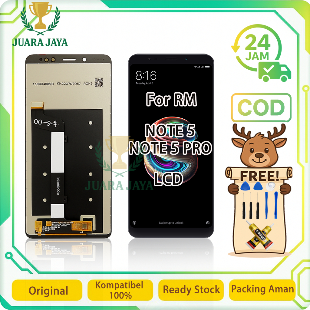 Jual LCD FOR REDMI NOTE 5 / NOTE 5 PRO UNIVERSAL FULLSET Touchscreen ...