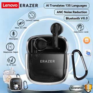 Lenovo ERAZER XT98 Pro Earphone Nirkabel Bluetooth Konduksi Tulang TWS Headset V5.4 Noise Reduce Music Game Headphone 100%Original -ZNP
