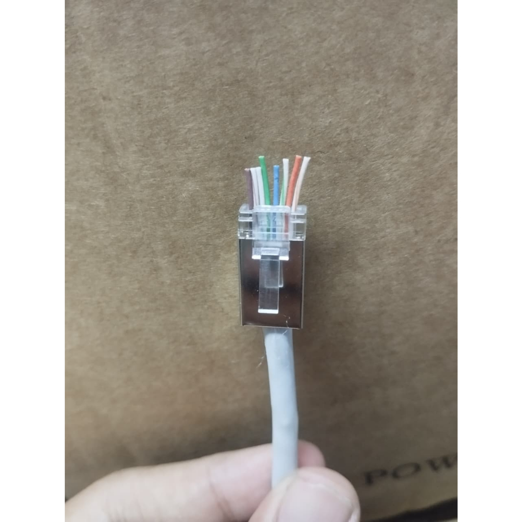 Jual Connector RJ45 FTP Besi Cat 6 Anti Gagal Isi 100Pcs | Shopee Indonesia
