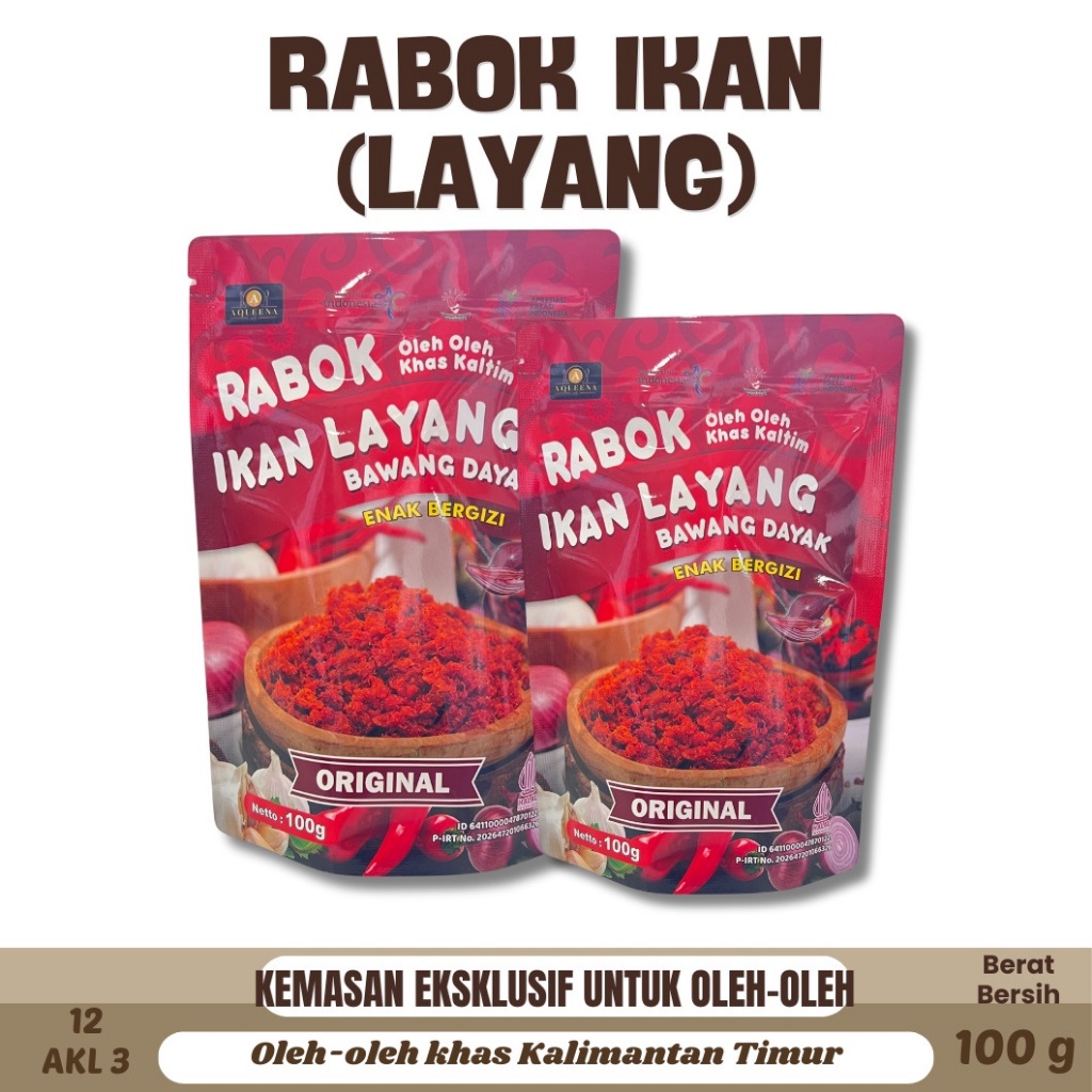 Jual RABOK IKAN LAYANG BAWANG DAYAK ORIGINAL KHAS KALIMANTAN TIMUR ...