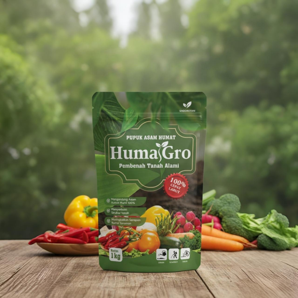 Jual Pupuk Asam Humat Murni HumaGro Pembenah Penggembur Tanah dan ...