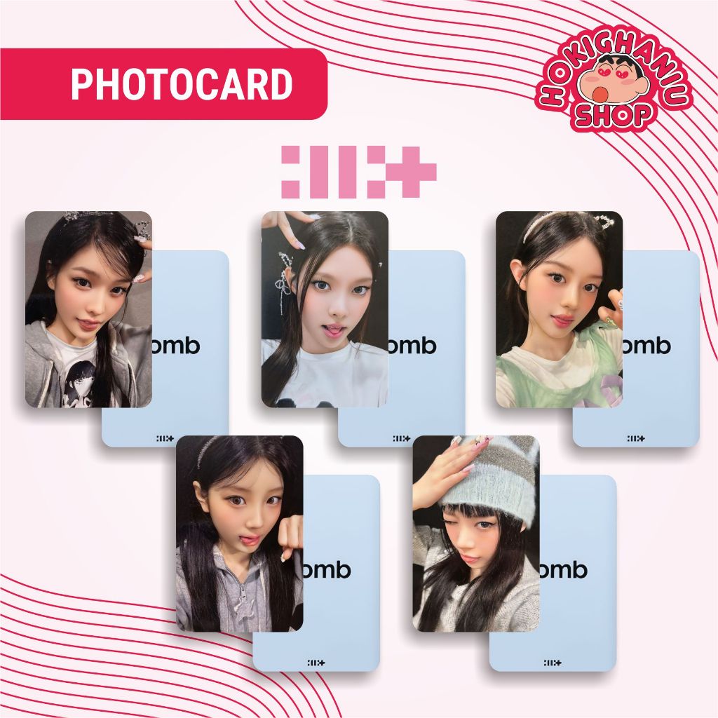Jual Photocard ILLIT - Bomb Unnofficial Premium 1 Set isi 5 Member