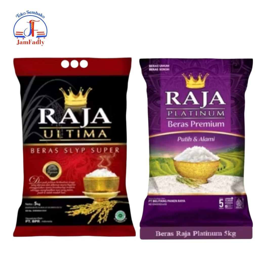 Jual Beras Premium Raja Ultima/Platinum/Biru 5 Kg, 10 Kg & ,20 Kg ...