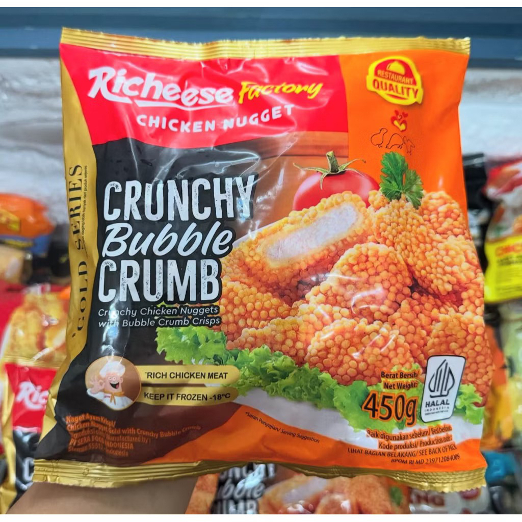 Jual RICHEESE Chicken Nugget Bubble Crumb 450gr / naget ayam crumb ...