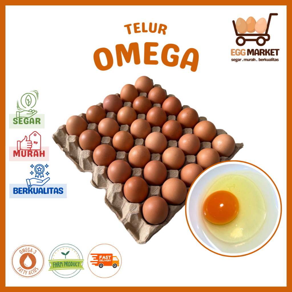 Jual TELUR AYAM NEGERI OMEGA 1KG SEGAR MURAH BERKUALITAS | Shopee Indonesia