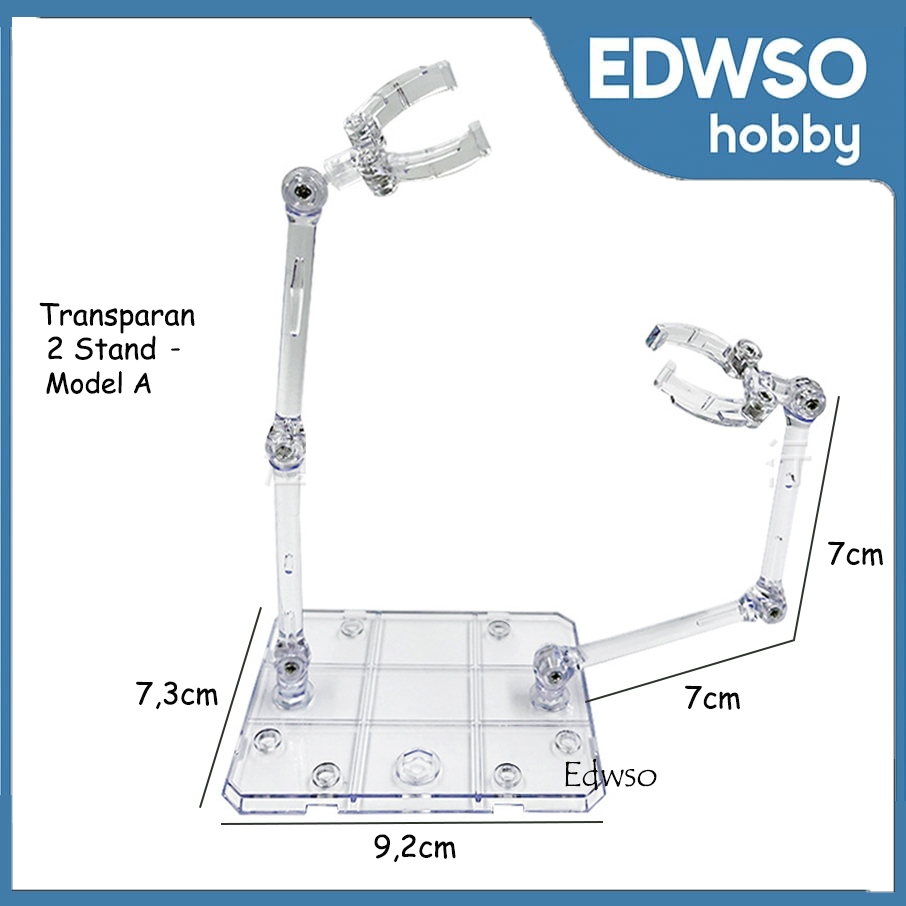 Supporto Per Action Figure XISTEST - 8 Pezzi, Base Trasparente 7,5x9 Cm, Con Cacciavite, Compatibile SHF, Gundam, Figma