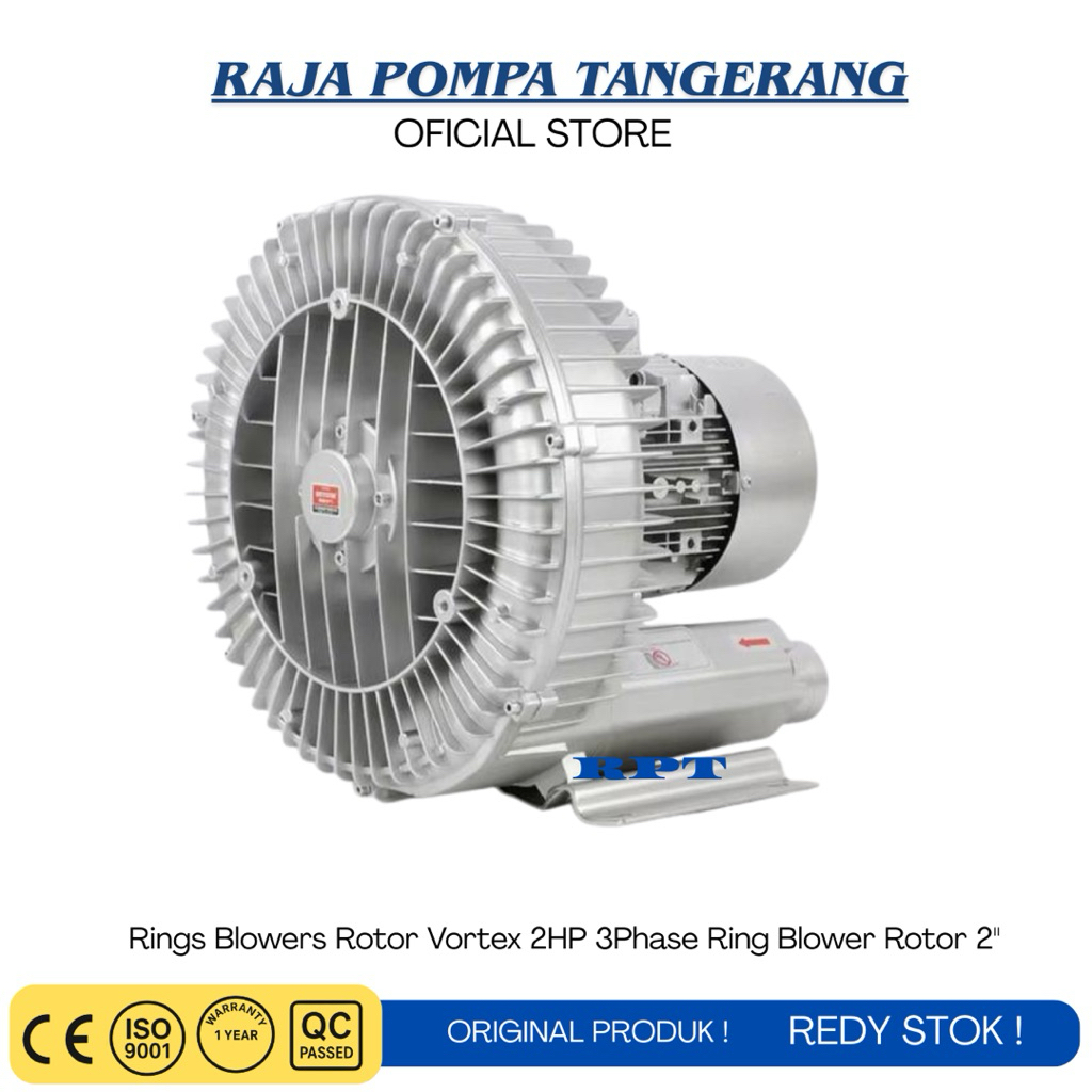 Jual Rings Blowers Rotor Vortex 2HP 3Phase Ring Blower Rotor 2 ...