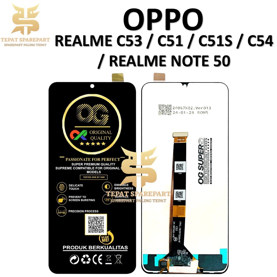 Jual LCD TOUCHSCREEN REALME C53 / C51 / C51S / C54 / REALME NOTE 50 ...