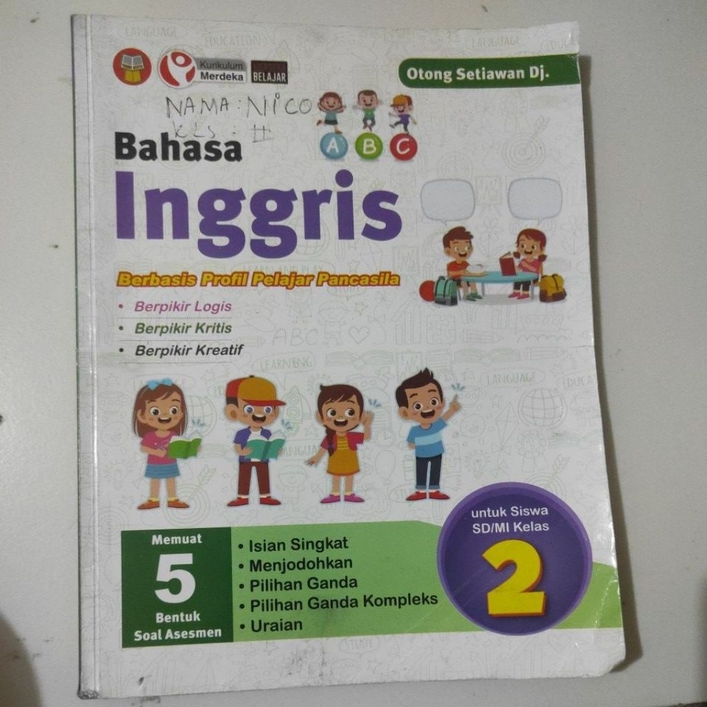 Jual Buku Bahasa Inggris - SD/MI Kelas 2 - Kurikulum Merdeka Yrama ...