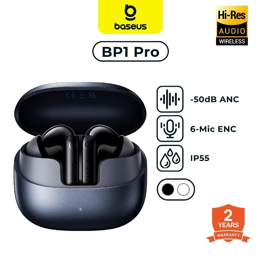Jual Baseus BP1 Pro TWS Bluetooth 5.4 – ANC, ENC Mic Jernih, Baterai ...
