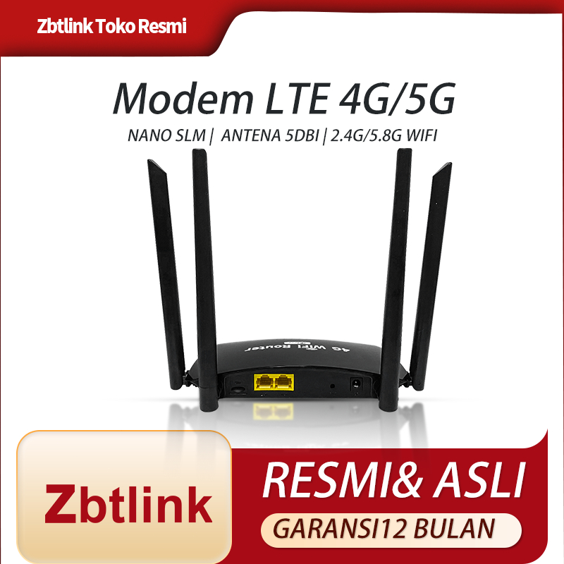 Zbtlink Router 4G 5G berkecepatan tinggi Modem WiFi Router LTE