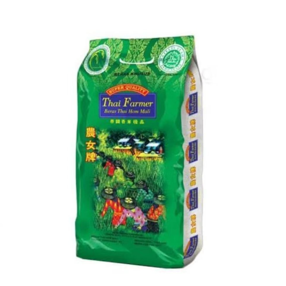 Jual Thai Farmer Beras Thailand Hom Mali Premium Rice 5kg | Shopee ...