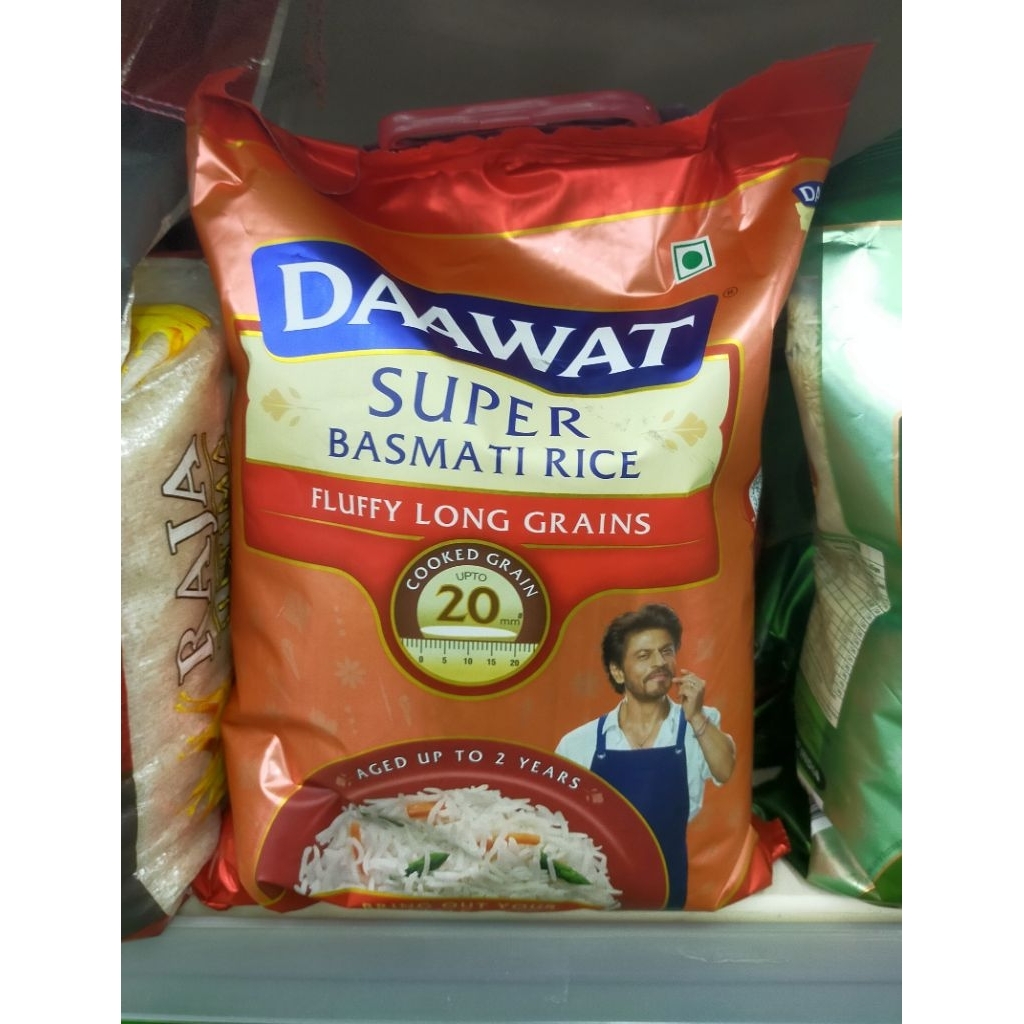 Jual Daawat basmati rice Super fluffy long grains beras India 5kg ...