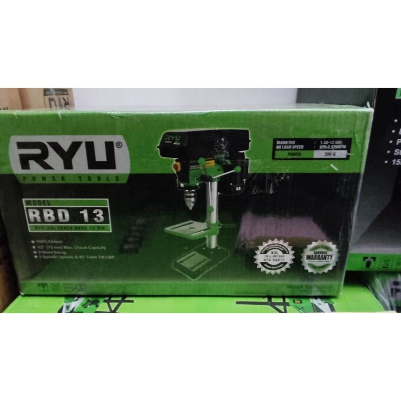 Jual Ryu Mesin Bor Duduk 13mm Ryu Bench Drill Ryu RBD 13 Heavy Duty ...