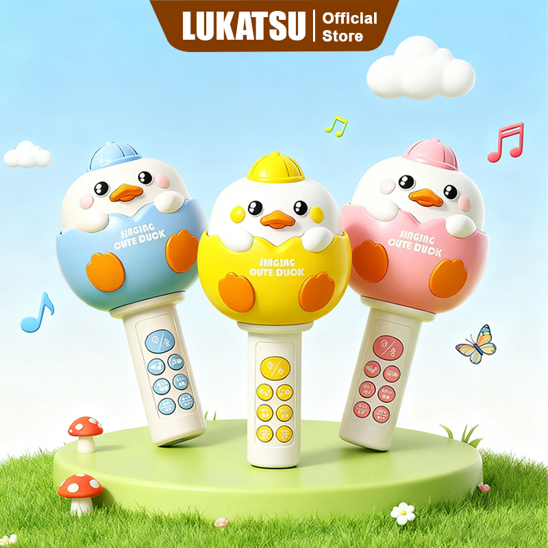 Jual LUKATSU Microphone Anak Untuk Menyanyi Multifungsi Mesin Bercerita ...