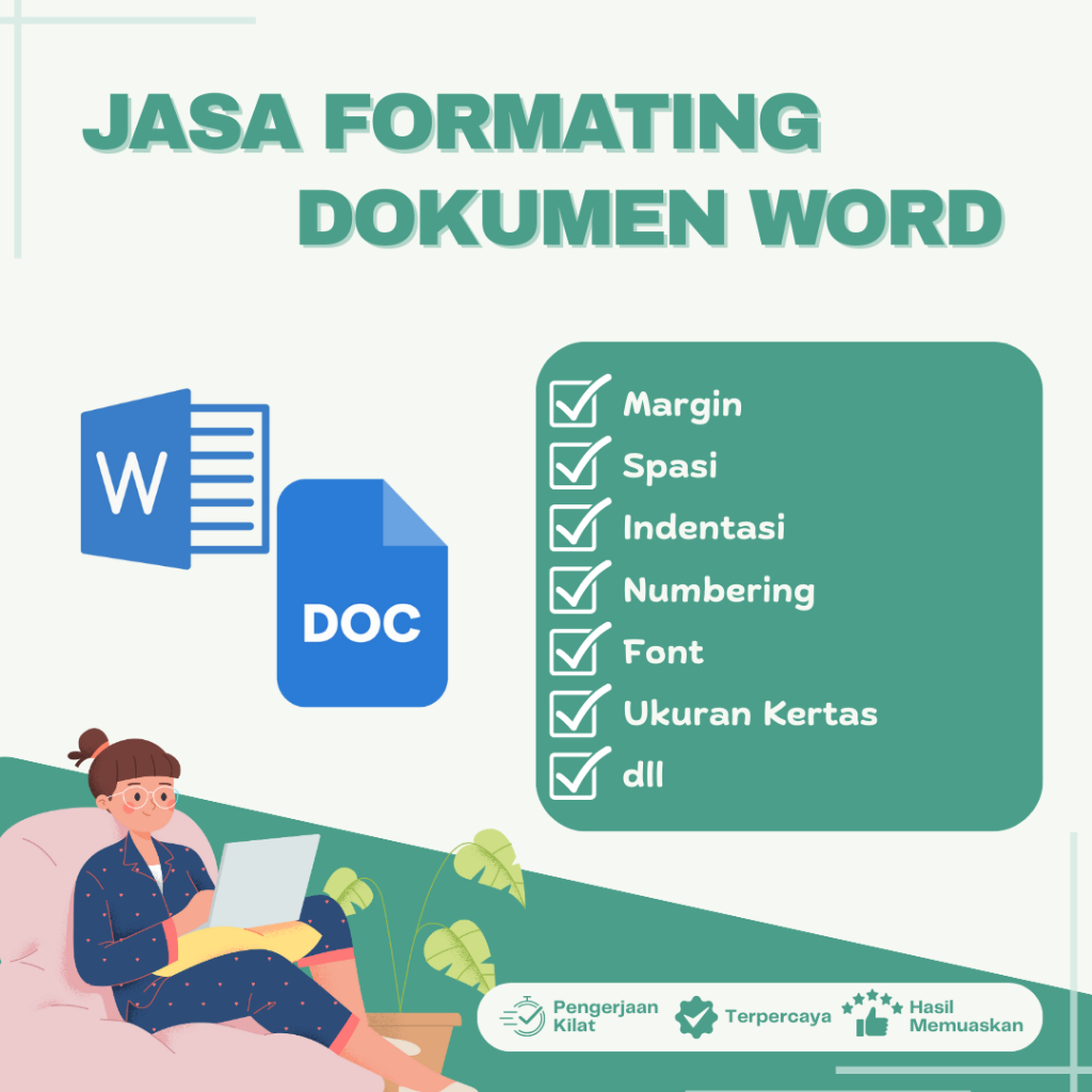 Jual Jasa Formatting Dokumen Word Rapi Cepat | Atur Margin, Spasi, Font ...