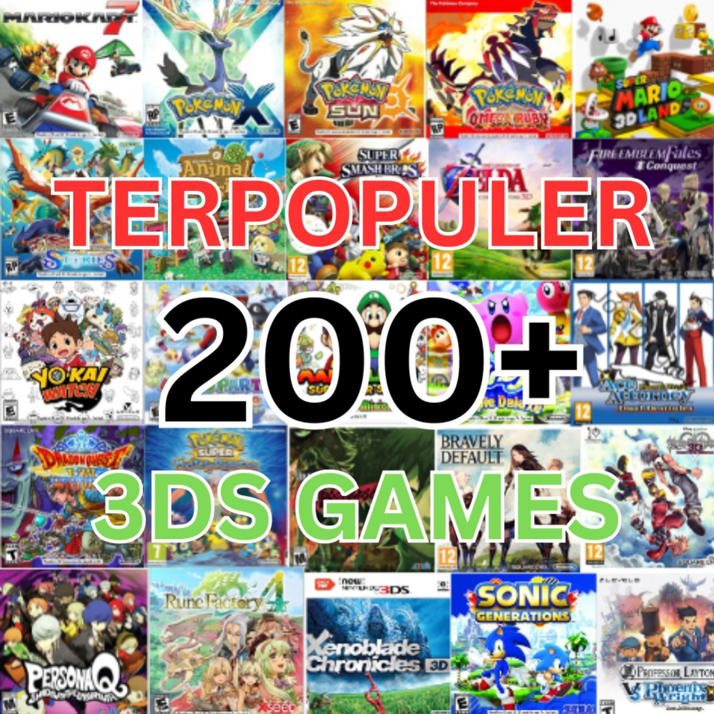 Jual 200+ Game Nintendo 3DS CFW (Bisa dimain di 3DS/Android/PC ...