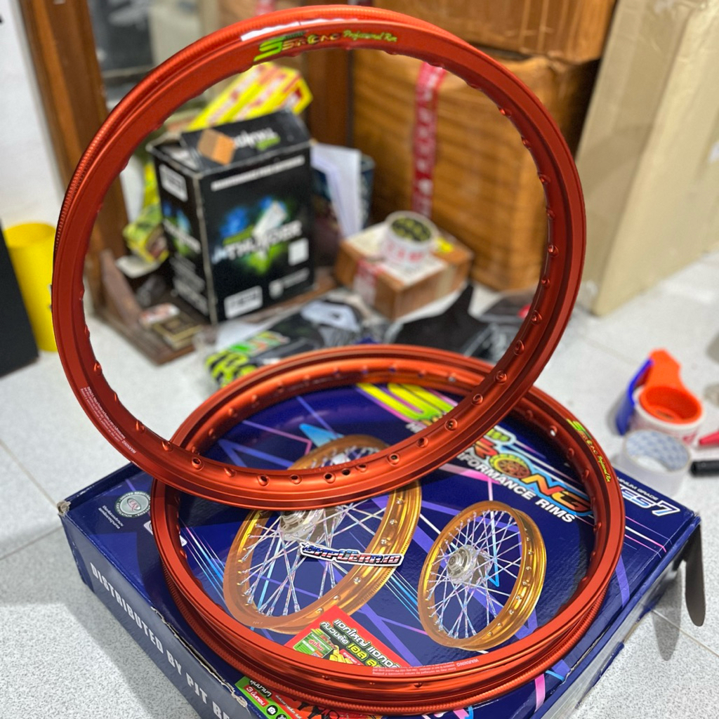 Jual Velg SS Strong Orange Ring 17 1.40 Rata Original Thailand | Shopee ...