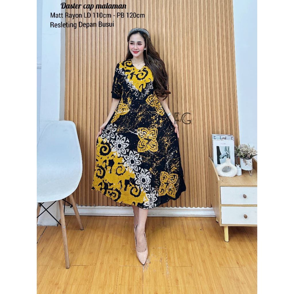 Daster Bahan Twill Rayon Super Lengan 3