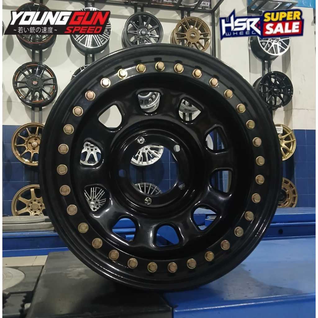 Jual velg mobil ring 15 hsr beadlock mokupo pelek mobil kaleng besi ...
