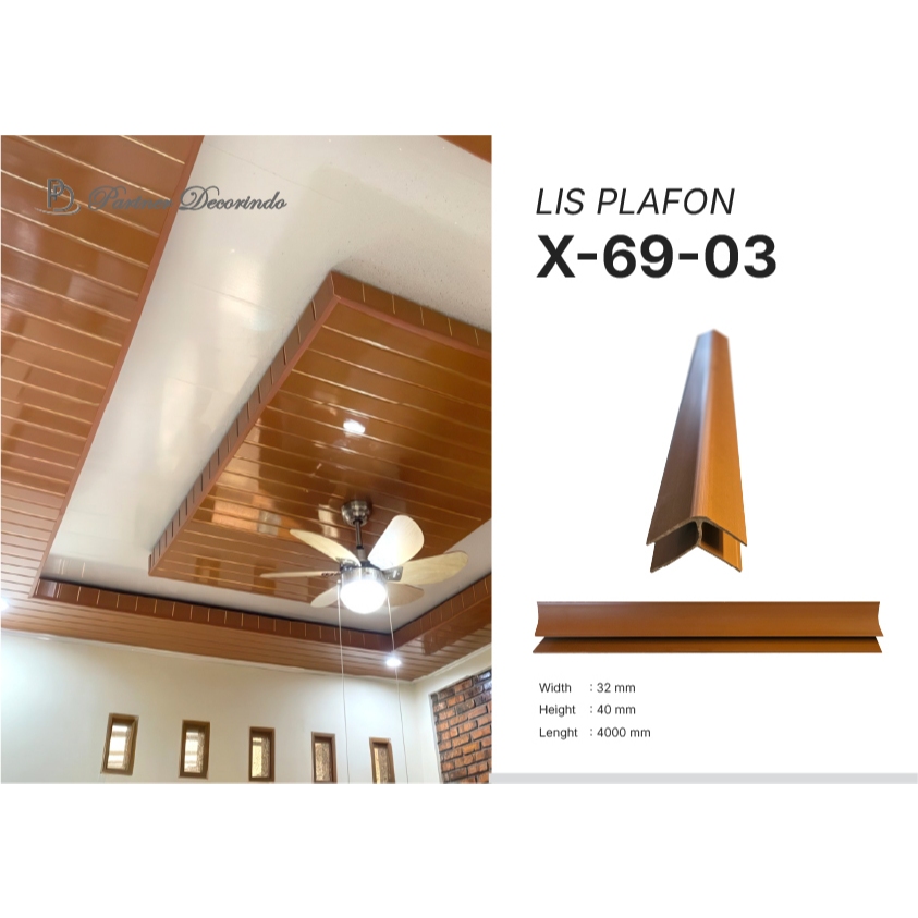 Jual Lis Plafon PVC / Lis Samping / Lis Siku / Lis Sudut / Lis Penutup ...