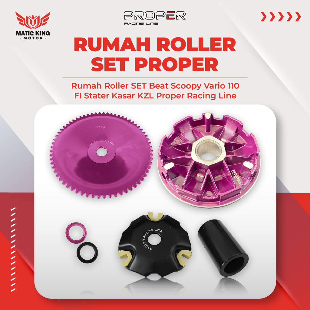 Jual Proper Racing Line Rumah Roller Pulley Set Vario Beat Scoopy 110 ...