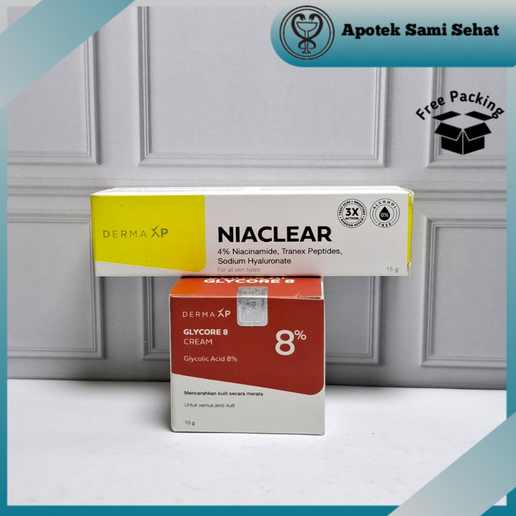Jual PAKET 1 BUNDLING GLYCORE 8% + NIACLEAR (KULIT CERAH BEBAS JERAWAT ...