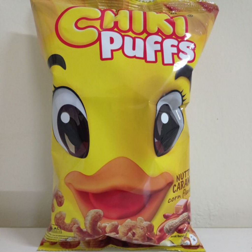 Jual CHIKI PUFF NUTTY CARAMEL CORN 50GR | Shopee Indonesia