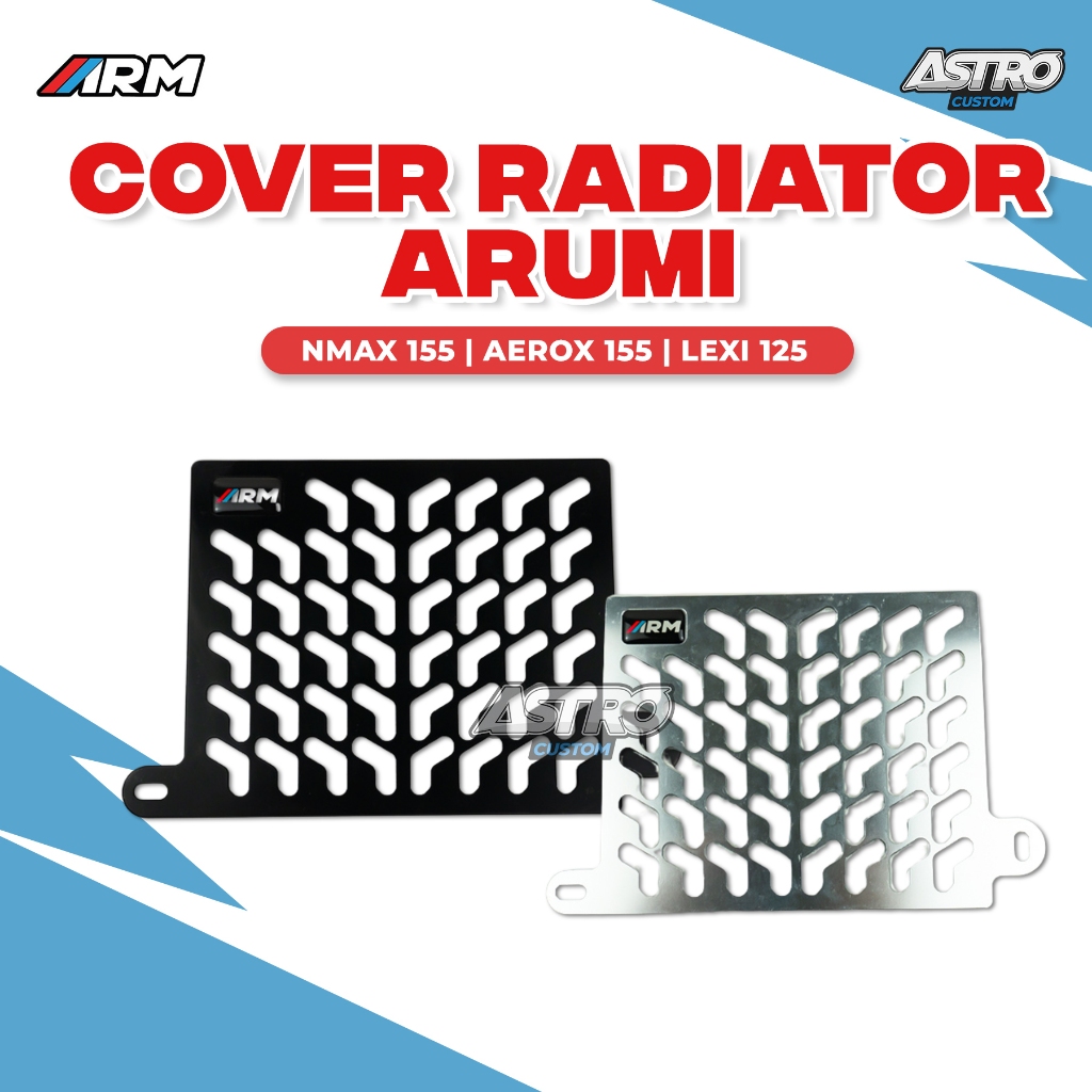Jual Cover Radiator Arumi Nmax 155 Aerox 155 Lexi 125 FULL CNC Arumi ...