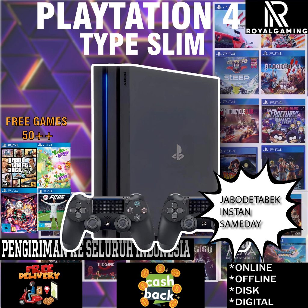 Jual Royalgaming PS4 PRO SONY PLAYSTATION GAME BANYAK Bonus 200++ Games ...