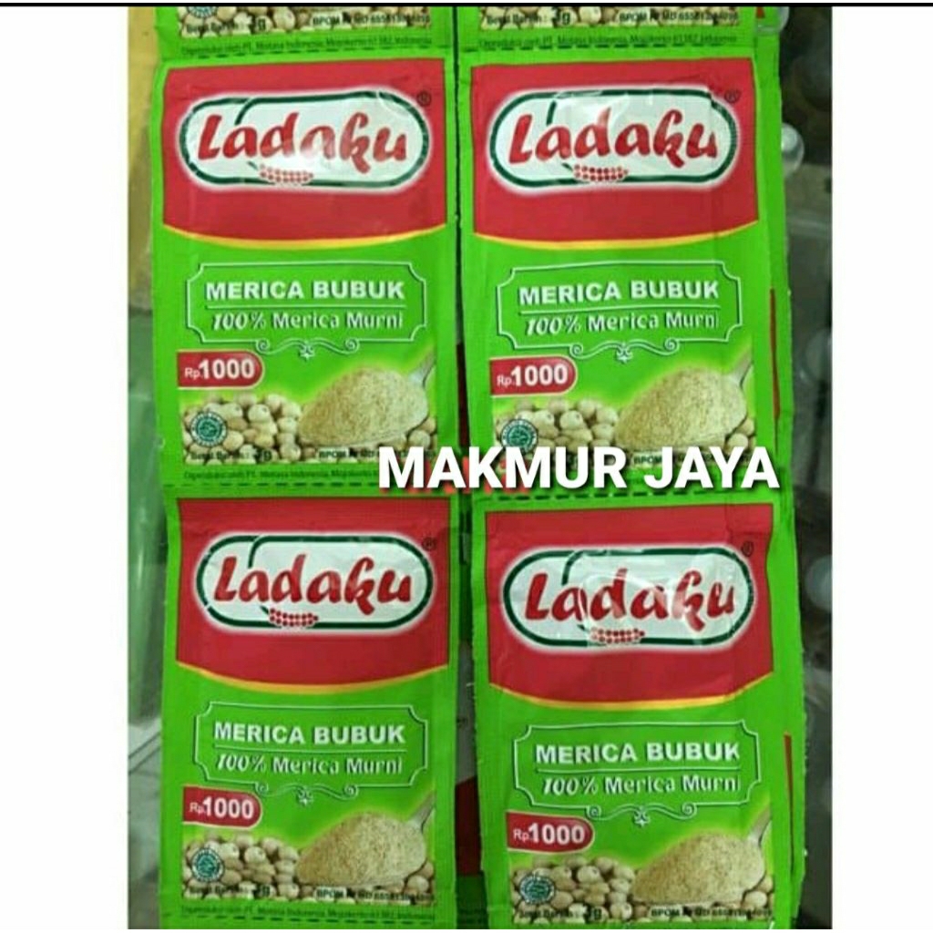 Jual LADAKU Sachet Merica Bubuk 100% Asli ( 1 Renteng isi 12 Sachet ...