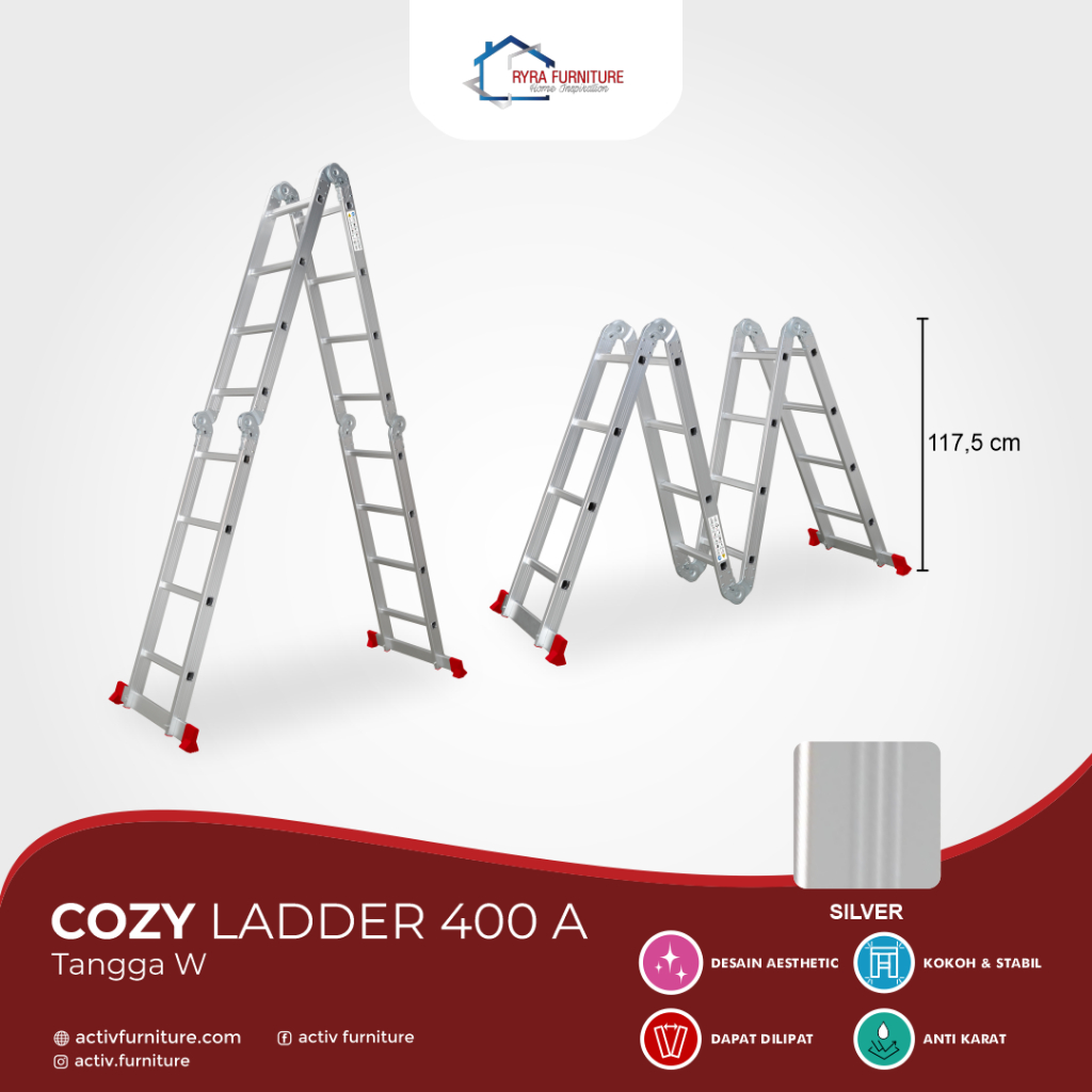 Jual ACTIV - COZY LADDER 400A TANGGA LIPAT MULTIFUNGSI/TANGGA W/TANGGA ...