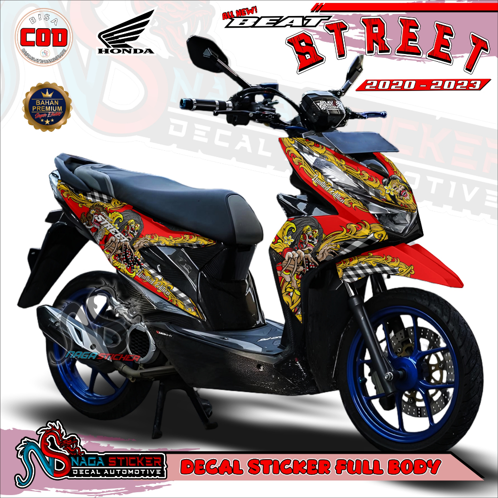 Jual Bisa COD Decal Sticker Full Body Honda Beat Street 2020-2023 Motif ...