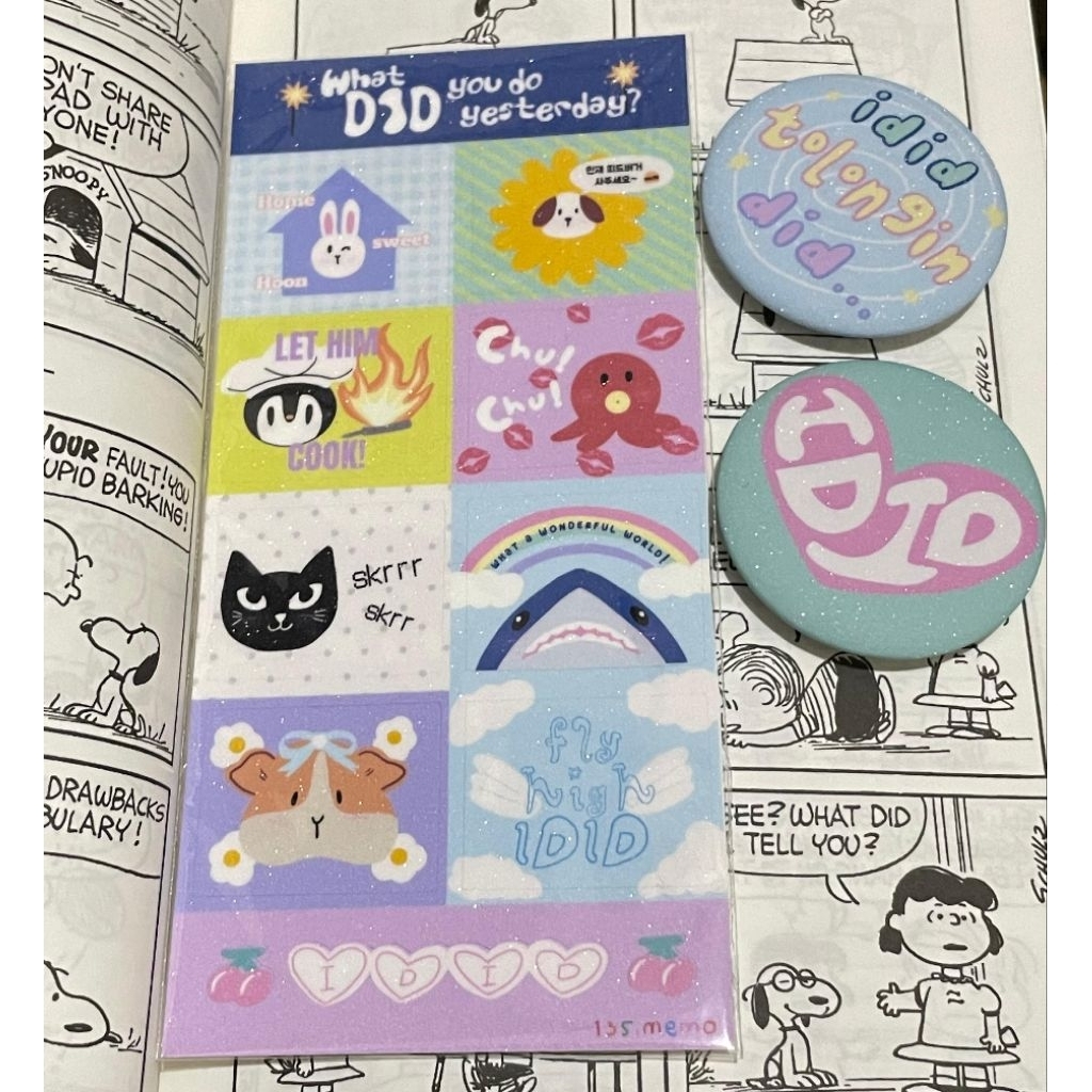 Jual [READY] IDID Sticker Sheet, Button Pin | Shopee Indonesia