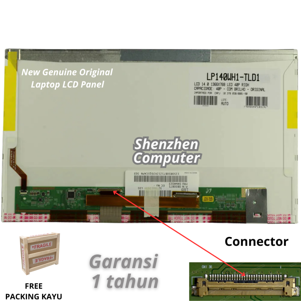 Jual Layar LCD Laptop Asus A43 A43S A43E A43SJ A43SD new original ...