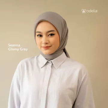 Odelia Seanna Voal Lux L Hijab Segiempat I Segiempat Polos Lasercut