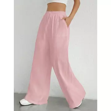 Kulot Linen Nyaman Pinggang Full Karet Celana Kulot Linen Premium
