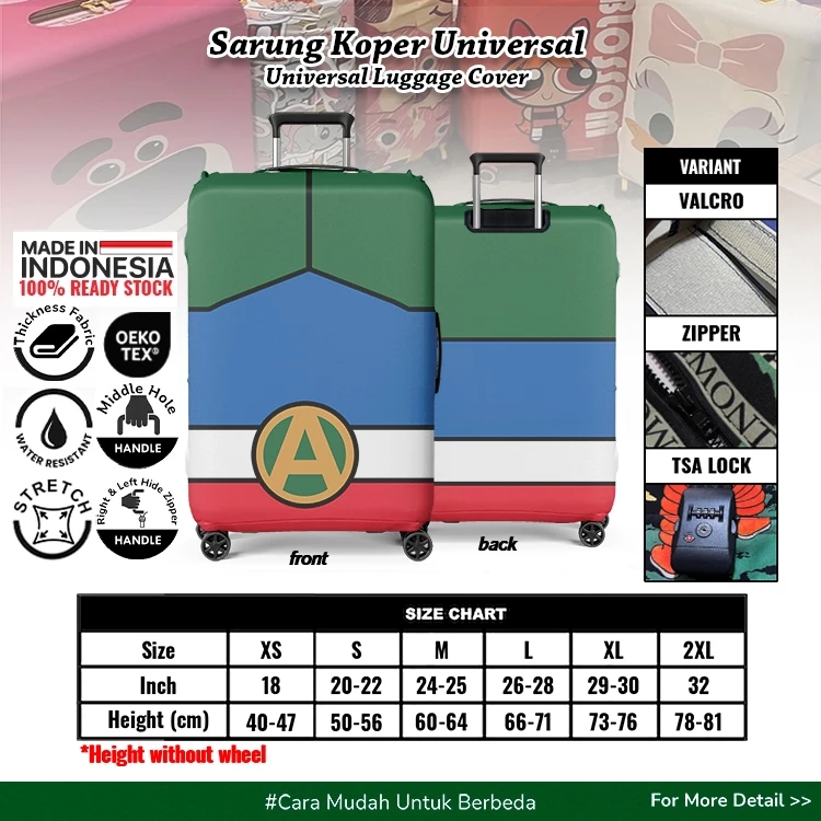 Action Mask / Pahlawan Bertopeng Crayon Shin Chan - Sarung Koper Cover