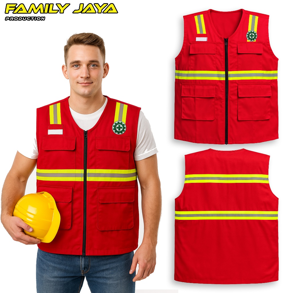 Jual ROMPI SAFETY FIRST K3 ROMPI LAPANGAN SAFETY VEST ROMPI PROYEK ...