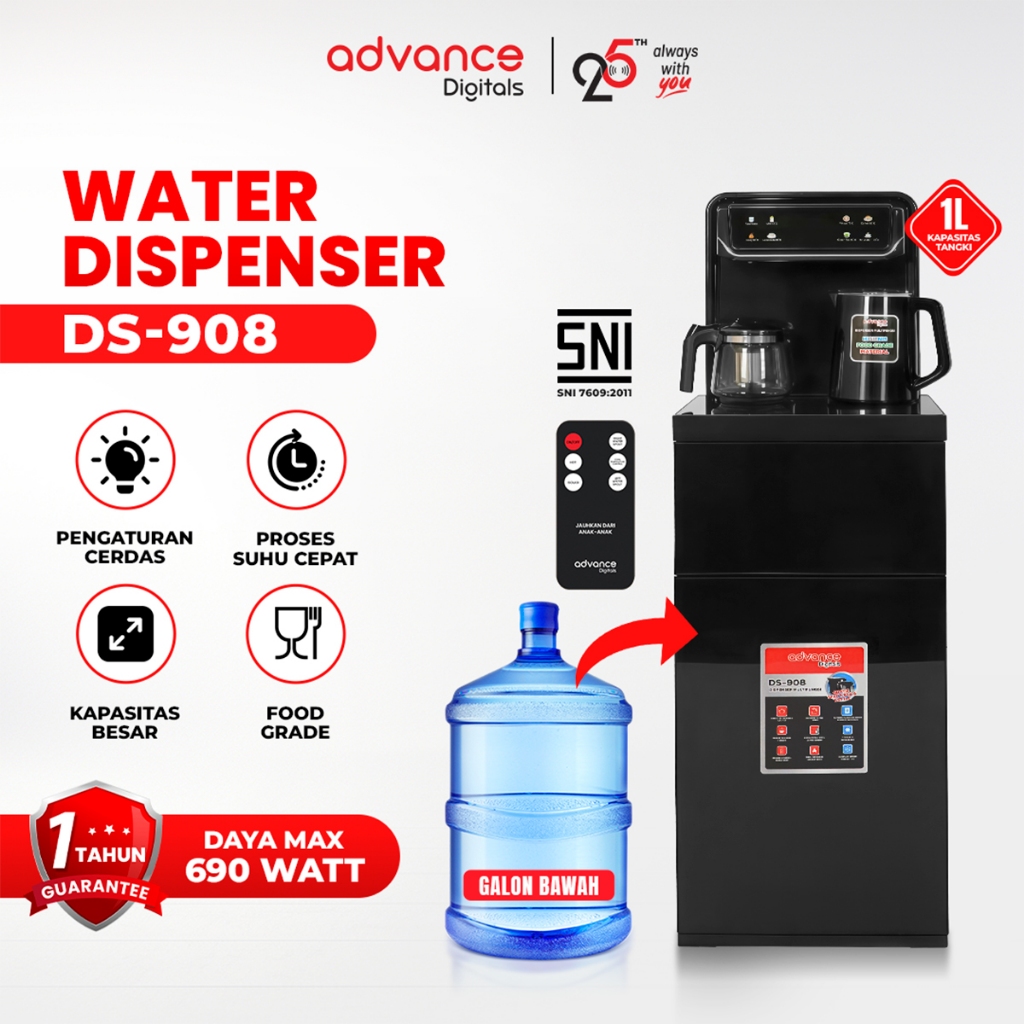 Jual Dispenser Multifungsi Advance Digitals DS-908 Galon Bawah Fitur