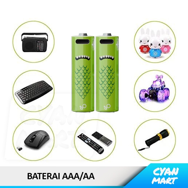 Jual Baterai AAA-AA Microbatt Smartoools Batu Batere Isi Ulang USB ...
