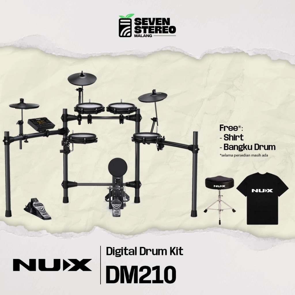 Jual NUX DM 210 DM210 Electric Drum Set – Upgrade dari DM110 dengan ...