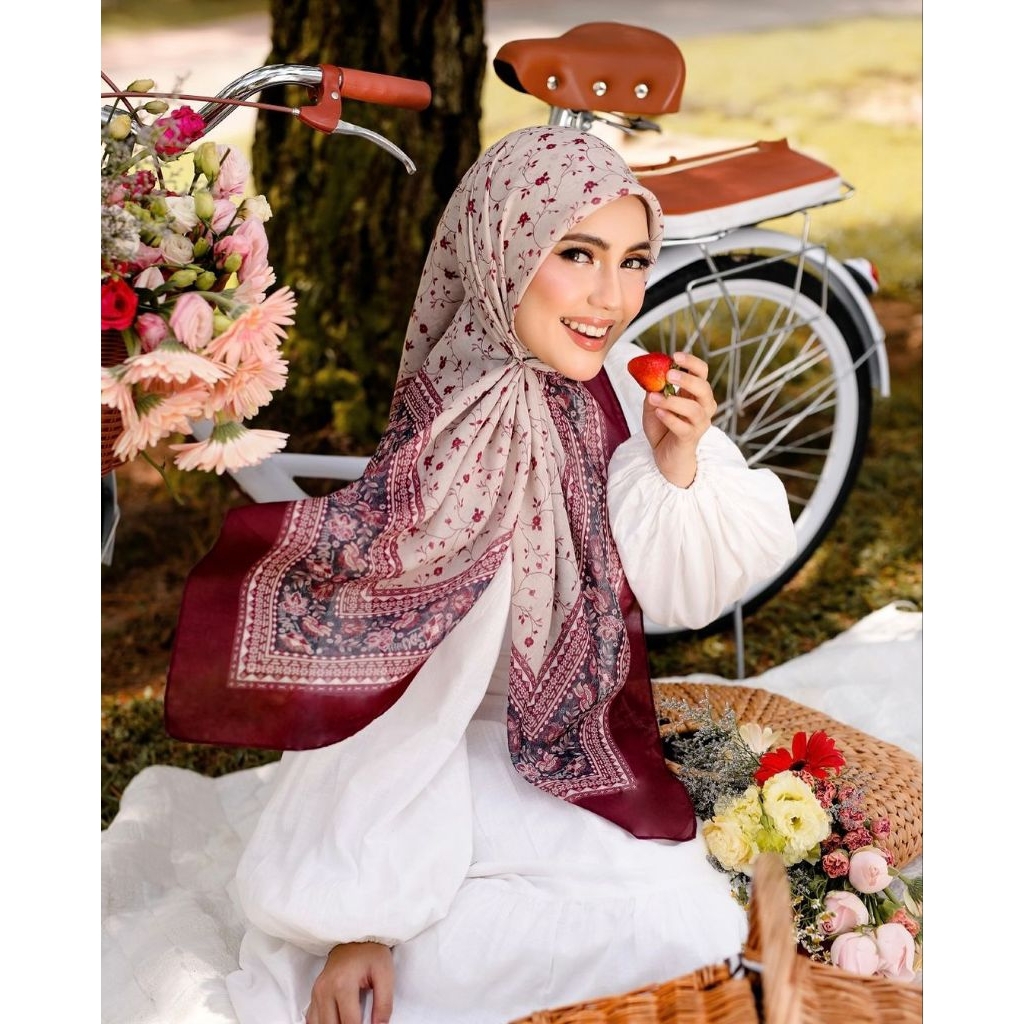 Jual TUDUNG RUFFLE VINTAGE GARDEN 100% ORI MALAYSIA | Shopee Indonesia