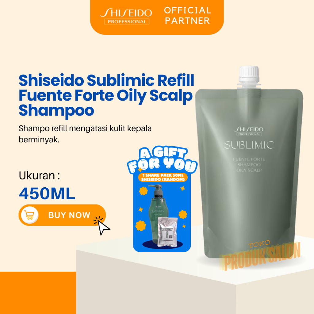 SHISEIDO PROFESSIONAL REFILL Fuente Forte Oily Scalp Sublimic Shampoo 450ml