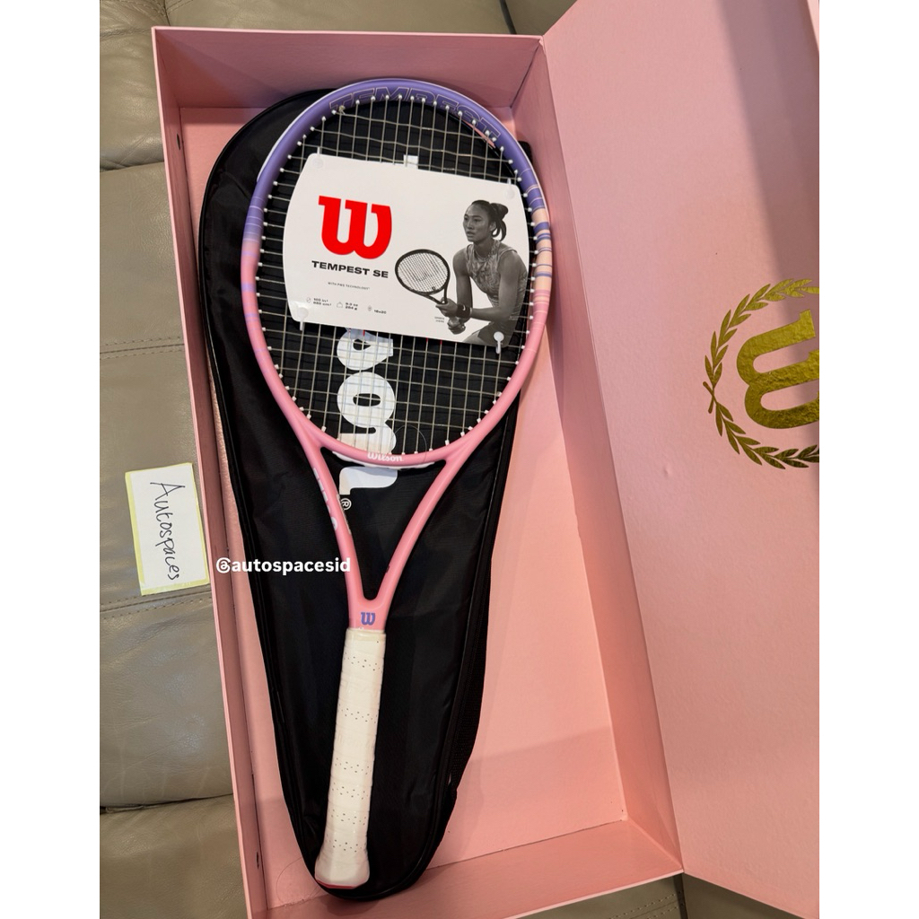 Jual Wilson Tempest SE tennis racket Original bundle pink Box set ...