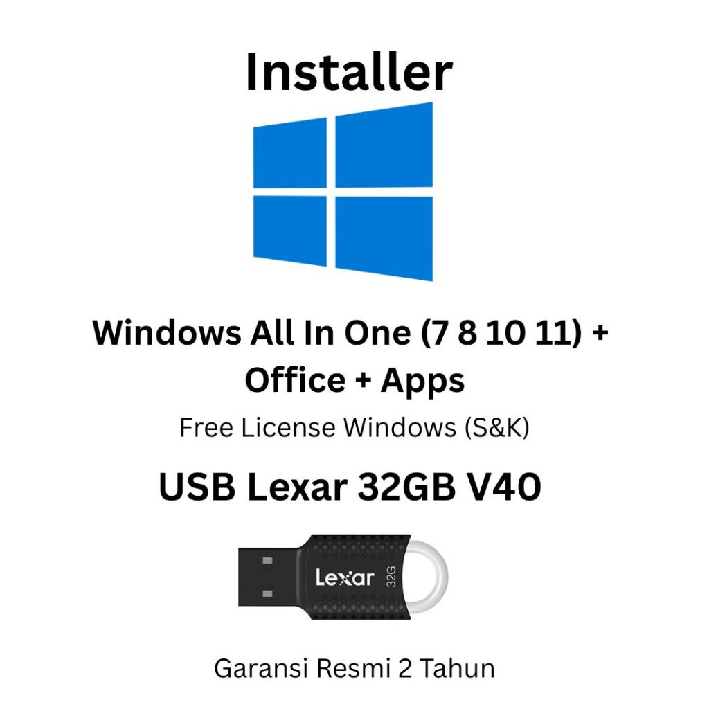 Jual USB Lexar - Installer Windows All In One (7 8 10 11) | Shopee ...