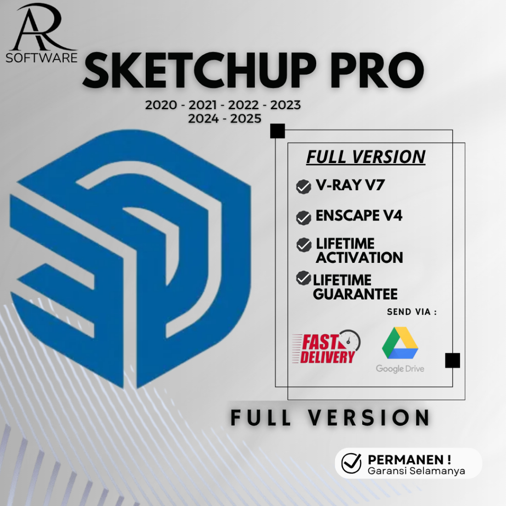 Jual Sketchup Pro 2025 2024 2023 + Vray + Full Version (Versi Terbaru ...